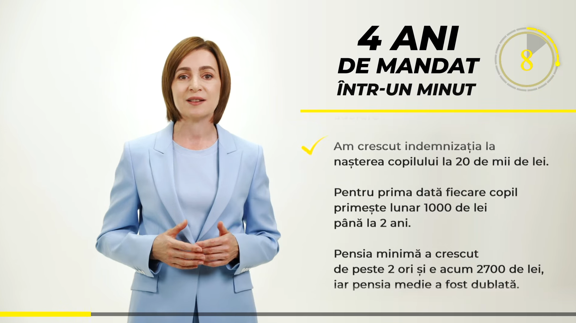 maia sandu 4 ani de mandat